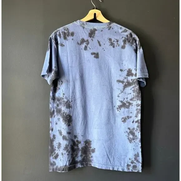 SLASH Guns N Roses 90s Graphic Blue Tie Dye Tee NEW Size Medium Large - Picture 4 of 6